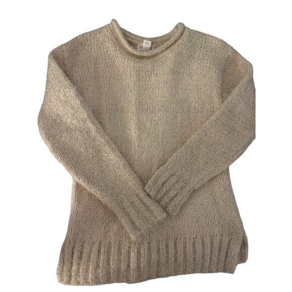 Cat and Jack Pink Sparkle sweater Sweater 7/8 - Picture 1 of 3